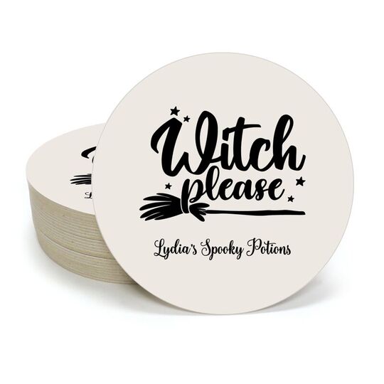 Witch Please Round Coasters